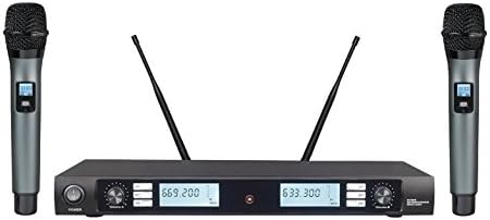 2 X 100 Channel Wireless Microphone Dual Handheld wireless Microphone System