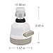Faucet Sprayer, 2PCS Energy Saving Faucet Splash Nozzle Filter Aeration Diffuser Adapter Kitchen Bathroom Diffuser Third Gear Adjustable For Kitchen Bathroom