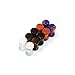 BodyJ4You 10PC Stone Ear Plugs Aftercare Jojoba 6G (4mm) Double Flare Saddle Stretching Gauges