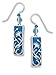 Adajio by Sienna Sky Marine Blue Column Sterling Silver Overlay Earrings 7385