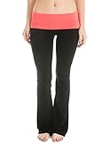 Cotton Cantina Juniors Fold Over Cotton Spandex Pants