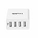 HaMi 25W 5A 4-Port USB Wall Charger,Power Adapter Travel Charger with Power IQ for iPhone 7/7s/6/6s/plus/5/5s, Ipad, Samsung, Nexus, HTC, Tablet [12-Month Warranty] - White