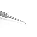 EMEDA Eyelash Extension Tweezers for Isolation Separation Natural Lashes with Short Tiny Mini L Tips 45 Degree Professional Precision Stainless Steel Volume Lash Tweezers for Premade Fans (AS10)