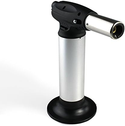 Culinary Specialty Butane Refillable Cooking Torch with Adjustable Flame and Safety Lock Perfect for Desserts Crème Brûlée Pastries by Kitchen Kreative