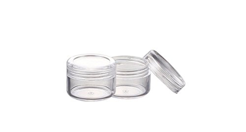 10pcs 5g Mini Empty Makeup Cosmetic Jar Pot Eyeshadow Face Cream Lip Balm Container Bottles (Transparent)