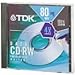 TDK CDRW80 Recordable and ReWriteable CD
