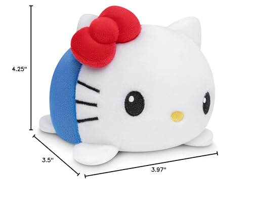 TeeTurtle - The Officially Licensed Original Sanrio Reversible Plushie - Hello Kitty & Mimmy Plushie - Cute Sensory Fidget Stuffed Animals That Show Your Mood
