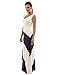 PattyBoutik Women's V Neck Striped Maxi Dress