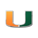 University of Miami Hurricanes College NCAA Collegiate Sports Team Logo Car Truck SUV Motorcycle Trunk 3D Color Emblem