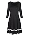STYLEWORD Women's Three Quater Sleeve Loose Casual T-Shirt Dress