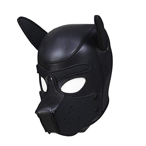 HOT TIME Neoprene Puppy Hood Custom Animal Head Mask Novelty Costume