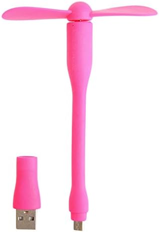 Portable Flexible USB Mini Cooling Fan Cooler For Android Phone Laptop Desktop Pink