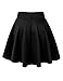 MBJ WB669 Womens Basic Versatile Strechy Flare Skater Skirt XL Black