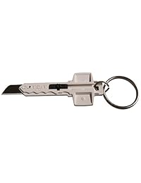Llavero cuchillo con retráctil Cuchilla de afeitar — mejor Pequeño cuchillo de Box Cutter Penknife más pequeño que Xacto