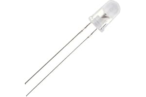 Vrabocry 100 pcs 5mm Infrared Ray IR 850nm Emitter LED Diode Lights (Clear Transparent Round Lens DC 1.4V-1.6V 20mA) Lighting