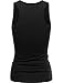 FPT Womens Cotton Spandex Basic Tank Top With Ruched Side (S-3XL)