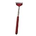 TOOGOO(R)Telescopic Stainless steel Compact Scratching Tool Extendable 20-68cm Back Scratcher Massager 5 Section (Red)