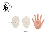 Healthmateforever replacement Electrode pads patches, replacement Pads for Massagers, electric massage reusable electrodes extra large XL pads Flexible, self adhesive conductive pads, no gel applied.