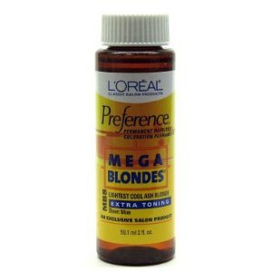 L'Oreal Preference # MB8 Mega Blonde-Light Cool Ash Blonde
