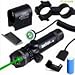 Green Dot Sight, Hunting Rifle Dot Scope Sight with Picatinny w/ Rail & Barrel Mount Cap Pressure Switch Battery Charger Included