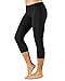 Tommie Copper Women’s Core Compression Capris I Breathable, UPF 50, Discreet Leggings & Base Layer for Daily Muscle Support - Black - Medium