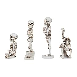 Class Collections Yoga Pose Skeletons Ivory Tone 6