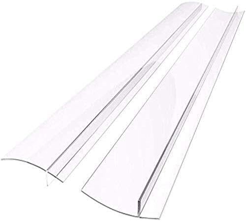 Photo 1 of 2 Pcs Silicone Stove Counter Gap Cover Oven Guard Seal Slit Strip Kitchen (Clear, 25 Inch)