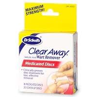acid salicylic wart dr removal pads discs remover clear   scholls