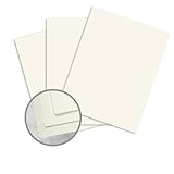 CRANE'S LETTRA Pearl White Card Stock - 8 1/2 x 11 in 110 lb Cover Lettra 100% Cotton 125 per Package