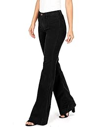 Angry conejo dama Juniors alta cintura elástica Premium Flare Jeans