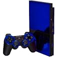 Blue Chrome Mirror - Vinyl Decal Mod Skin Kit by System Skins - Compatible with PlayStation 2 Slim Console
