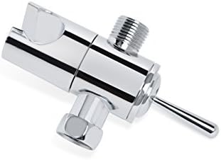 SmarterFresh Shower Arm Diverter Valve, Brass Universal 3 Way Valve Tub Diverter With Shower Bracket - Shower Head Diverter for Hand Held Shower Sprayers With Handshower Mount