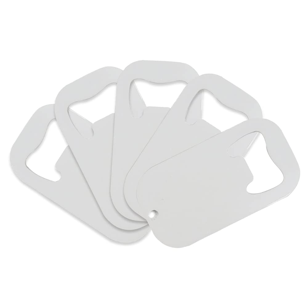 MR.R 6 Pack Sublimation Blanks Stainless Steel Dog Tag Opener for Heat Press,Beer Bottle Opener for Kitchen, Bar or Restaurant