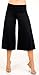 Glam Attack Women's Stretch Gaucho Pants with Banded Waist from Shorts