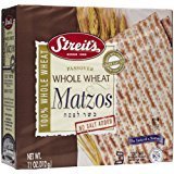 Streit's 100% Whole Wheat Kosher for Passover No Salt Added 11 oz. Pack of 3.