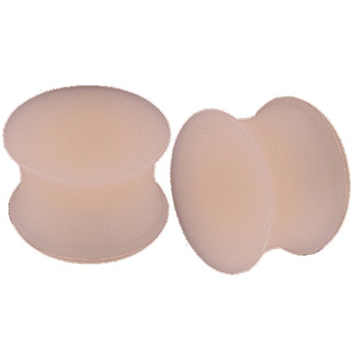 Silikon Flesh Tunnel ohrringe Double Flared Plug Piercing Ohr ohren dehnen 10mm dehnungsstab