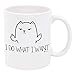 Funny Cat Gifts Rude Cat Lovers Cat Memes Gift Coffee Mug Tea Cup White for Cat Lady, 11 Ounce, Ceramic