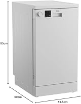 Beko DVS04X20W Slimline Dishwasher White E Rated 10 Place Settings view 8
