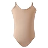 STELLE Girls Nude Seamless Undergarment Camisole Leotard for Dance/Ballet/Gymnastics