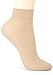 ililily 5 Or 10 Pairs 20D Sheer Ankle High Tights Hosiery Socks (Beige - 5)