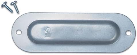 Hubbell-Bell CSC125 Stamped Aluminum Cover (50 Pack), 1 1/4-Inch