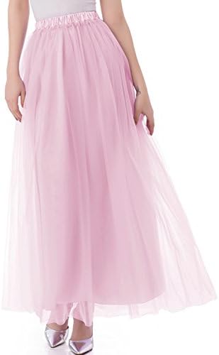 emondora Tutu Tulle A-Line Floor Length Skirt Women Prom Evening Gown Dress up