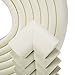 Vacker EXTRA THICKER Child and Corner Cushion[16.5ft Edge + 8 Corners] - Childproofing Guard Child Home Furniture Safety Bumper Baby Proof Table Protector (16.5 ft) (Off white)