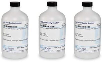 LabChem LC242701 Sodium Hydroxide Solution, 0.1N (0.1M), 500 mL Volume (Тhrее Расk)