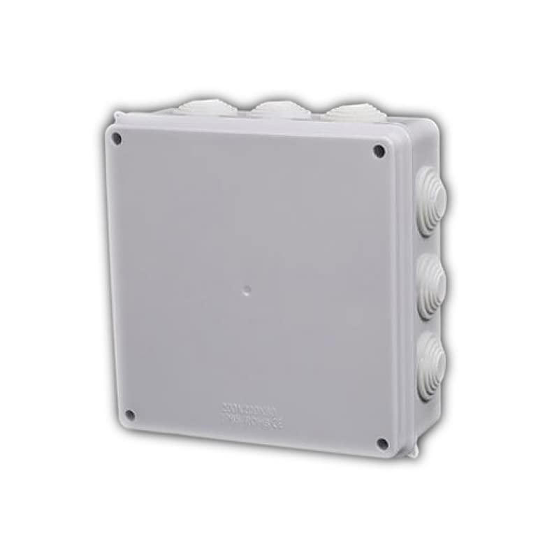 Electrical Junction Box, IP55 Weatherproof Electrical Enclosure Project Instrument Case, Opening Hole Project Box (1Pcs - 200 x 200 x 80mm)