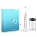 Sonic Electric Toothbrush Wireless Rechargeable Toothbrush Adult Electric Toothbrush With Auto Cleanse Box and 2 Replacement Heads, (5 Modes with Automatic Timer, IPX7 Waterproof), Pink primary