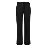 Sivvan Unisex Tapered Leg Drawstring Scrub Pants - S8202 - Black - L