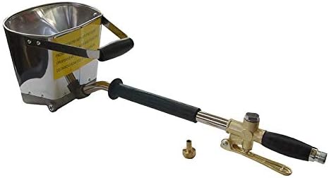 ORAZIO Cement Mortar Spray Gun, 4 Jet Plaster Stucco Sprayer, Automatic Air Hopper Concrete Spray Plaster Gun