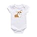 Baby Girls Boys Bodysuit Animal Print Ruffle Clothes summer cotton Bodysuit Jumpsuit Floral