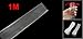 uxcell Flat Width 41mm rate 2:1 Dia 25mm Clear Polyolefin Heat Shrinkable Tube 1M 3.3Ft